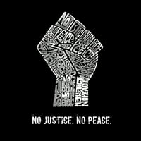 Majica umjetničke majice pop umjetnosti - nema pravde, nema mira