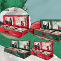 Torbe za pohranu Božićni spremnik za skladištenje prostrano ispod kreveta za pakiranje papirnate papirnate spremnik za poklon za omotavanje vrpca lukove zalihe itd