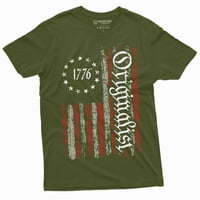 Muška američka majica Patriotska majica Originalistički majica Ustav 4. jula Patriotic American Tee