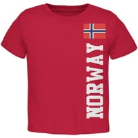 Svjetski kup Norveška crvena majica Toddler - 3T