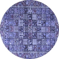 Ahgly Stroj za upotrebu u zatvorenom krugu Perzijski plavi tradicionalni prostirci, 8 'Round