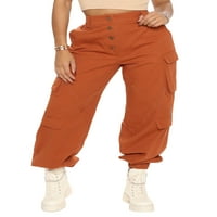 Gulirifei žene Y2K baggy džep teretni hlače Vintage High Squik joggers pantalone 90-ih Trendi traperice hip-hop trendovska ulična odjeća