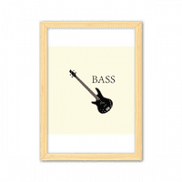 Muzika Klasični instrument Bass Dekorativni drveni slikarski ukras Naslovnica Frame slike A4