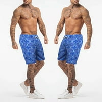 Teretne hlače za muškarce Muške kratke hlače Ležerne prilike Classic Fit izvlačenje ljeto Plaže kratke hlače sa elastičnim strukom i džepovima Chmora
