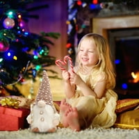 Veki božićna svjetlost pliša sa svjetlima uzimaju poklone štake ukrasi lutke ukras za božićne drveće