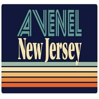 Avenel New Jersey Vinil naljepnica za naljepnicu Retro dizajn