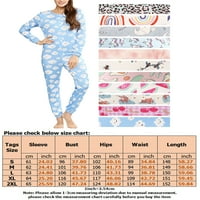 GRIANLOOK WOMENS Crtanickim jednom spavaćem odjećom Labavi pajamas skakači za klupske odjeće noćne rublje