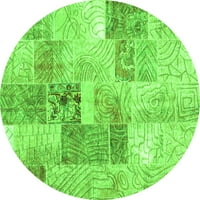 Ahgly Company u zatvoreni kvadratni patchwork Green Transicijske prostirke, 7 'kvadrat