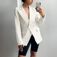 Ženski kaput Ženska modna temperamenta za dugi rukav Profesionalni jaknu tanka gornja odijela