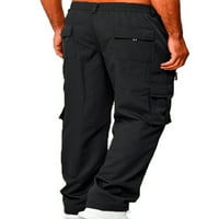 Muškarci ravne pješačke pantalone Lagane vježbe Ležerne prilike Taktičke hlače Ljeto Solid Boja Leisure