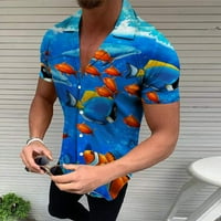 Muški vrhovi čišćenje muške havajske havajske odjeće za plažu Ljetna boho majica