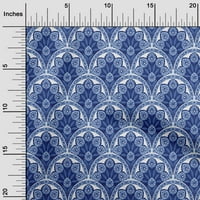 Onuone svilene tabby srednje plave tkanine azijske cvjetne pločice šivajuće materijal za ispis tkanine