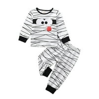 Halloween Toddler Baby Boys Girls Mummy Usklađivanje odjeće Dječak Halloween Odjeća dugih rukava puloverske