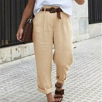 Ženske hlače Odjeća za odjeću od $ ženske modne casual hlače Čvrsto boje džep seksi labave hlače Khaki