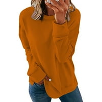 Floleo Trendi ženske vrhove plus size Majice Labavi bluza Čišćenja Žene Dugi rukavi Ležerne prilike