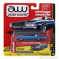 Plymouth Road Runner GTX, LUCERNE BLUE - Auto World AW64112 12A - Scale Diecast Model igračka automobila