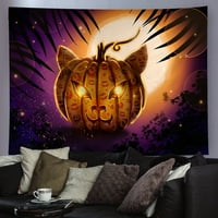 Goory Halloween pokrivač Psihodelic prekrivač na hipini Početna Dekor Trippy tapiserija Šanola umjetnost