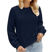 Gubotare Ženski džemperi Pulover Ženski simpatični Ljetni pad Striped Lagan pleteni džemper, Ležerne