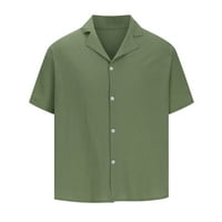 Ernkv muške slobodne udobne košulje modne rever pulover praznične majice od pune boje odjeća Summer