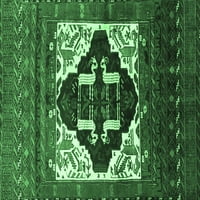 Ahgly Company Zatvoreni kvadrat Perzijski Smaragd Zeleni tradicionalni prostirci, 7 'kvadrat