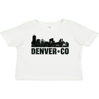 Inktastični denver Colorado Skyline Grunge Poklon Dječak ili majica za bebe