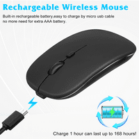 2.4GHz i Bluetooth punjivi miš za Oppo Reno Pro 5G Bluetooth bežični miš za laptop MAC iPad Pro Computer