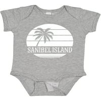 Inktastic Sanibel Island Florida za odmor za odmor Baby Boy ili Baby Girl Bodysuit