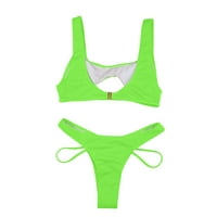 Huaai bikini setovi za žene Žene Bandeau Bange Bikini set Push up Brazilski kupaći kostimi za kupaće