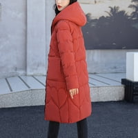 SHPWFBE jakne za žene Ženske zimske kapute Žene Ležerne prilike sa čvrstim kaputom kaputičarski džep