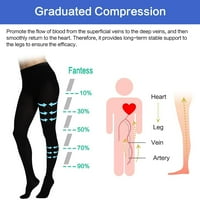 Parovi HG neprozirna kompresija Pantyhose Žene Muškarci Relif Varicose Veins Edema Čarape Unise s L