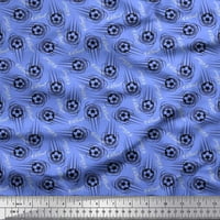 SOIMOI modalni satenski tkaninski tekst i fudbalski sportski otisak zanatske tkanine uz dvorište široko