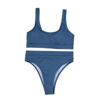 Gaecuw kupaći odijela za žene Bikini set za žene kupaći kostimi bez rukava vrhunske kratke sa visokim