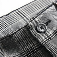 Amidoa muns pamučne hlače sa patentnim zatvaračima Buffalo Plaid empyre hlače Proširive struk konusne hlače modna ljetna ulična odjeća