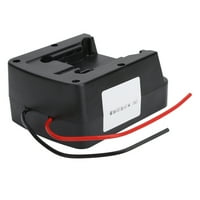 Litijumski adapter za baterije za 18V crni, nosač za napajanje sa žicama kablovi