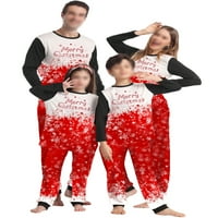 Usklađivanje porodične pidžame za žene Muškarci Božićni odmor Snowflake Print PJS Odjeća mama i tata