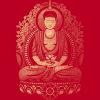 Gautama Buddha je Halfton muns Crvena Heather Graphic Tee - Dizajn ljudi M
