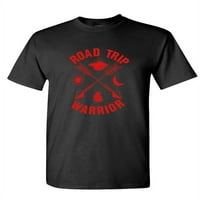 Trip Warrior - Unise pamučna majica Tee majica, crna, 3xl