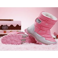 Glookwis Girls Plish Point Boot Magic Trape snježne čizme Tople zimske cipele Dječaci Casual Comfort