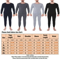 Grianlook Solid Pijamas set za muškarce Slim Fit dva zapoznavanje ležernog povremenog pulover PJS odijelo