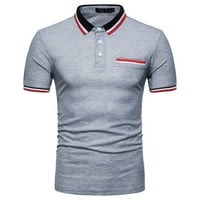 Wozhidase Polo majice za muškarce Lično ličnosti Ljeto Ležerne majica Slim kratkih rukava Top bluza