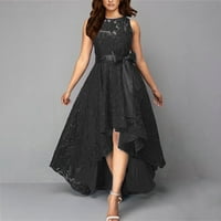 HHEI_K Ženska haljina čipkaste patchwork lrregularne dizajnerska haljina haljina večernje haljine Ljetne