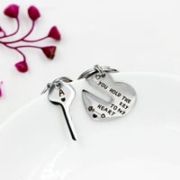 Držite ključ za moju srčane slagalice postavljene, njegove i njene parove od nehrđajućeg čelika Keyring Valentine's Gifts Y651