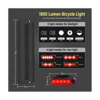 Najnoviji super sjajni LED svjetlo za biciklizam, USB punjive glave za bicikle, načine vodootpornog
