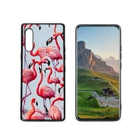 Kompatibilan sa LG velvet 5g futrolom telefona, Flamingo-Case Silikon zaštitni za teen Girl Boy Case