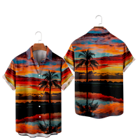 Muške havajske košulje 3D Print Ljeto Kratki rukav Ležerne sažetne majice na plaži