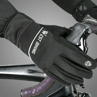 Muškarci i žene Zimske vodootporne rukavice sa osjetljivim dodirnim zaslonom Smantnim prstima, vjetrootporni elastični zglob i neklizajući dlan, za trčanje, biciklizam, vožnju, motocikl