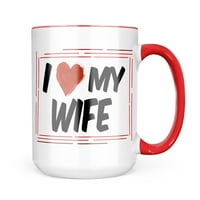 Neonblond volim svoju ženu šalicu poklon za ljubitelje čaja za kavu