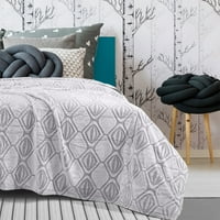 Set toplog bacanja prozračnih prekrivačica dekor luksuzno pokrivač lagana kauč dnevni boravak siva 60