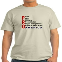Cafepress - Pro America Muška - lagana majica - CP