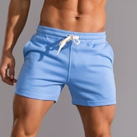 Muški pamučni vježbanje kratke hlače za struk visokih stručnih kratkih kratkih kratkih kratkih hlača